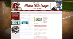 Desktop Screenshot of clintonlittleleague.com